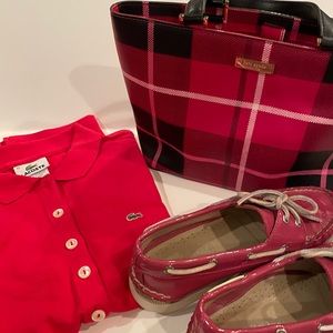 Kate Spade Purse, Pink Sperry’s 2 Items